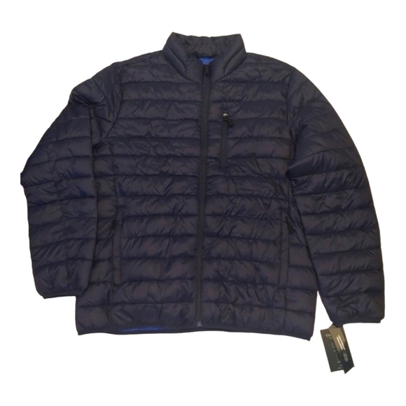 Club Room Quilted Packable Puffer Jacket Zip Pockets Insulated - Picture 2 of 8
